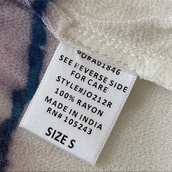 H.I.P. Top cardigan White Purple Tie Dye Small - Picture 7 of 9